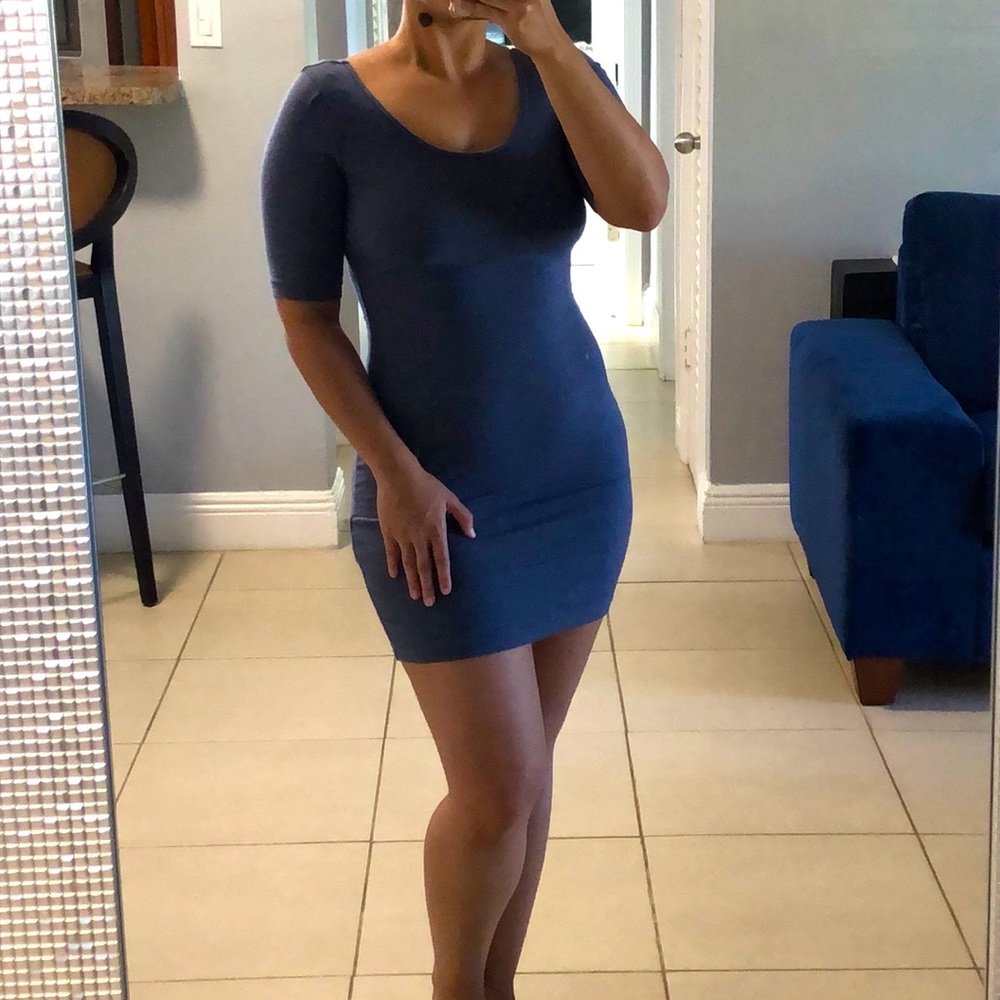 Low Scoop Back Bodycon Dress